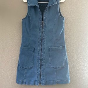 Knee-length Jean dress